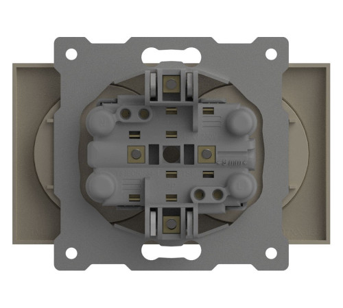 Розетка двойная без заземления, без рамки Elbi Eleсtriс Zena Vega 609-010300-908