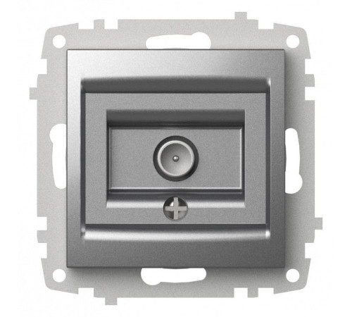 ТВ-розетка проходная без рамки Elbi Eleсtriс Zena Vega 609-011000-272