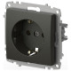Розетка с заземлением, без рамки Elbi Eleсtriс Zena Vega 609-011100-217