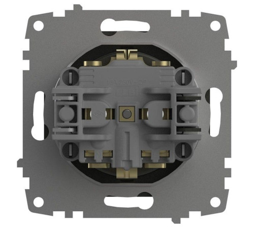 Розетка с заземлением, без рамки Elbi Eleсtriс Zena Vega 609-011100-217