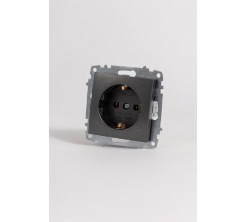 Розетка с заземлением, без рамки Elbi Eleсtriс Zena Vega 609-011100-217