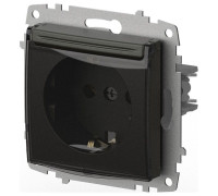 Розетка с заземлением с крышкой, без рамки Elbi Eleсtriс Zena Vega 609-011100-218