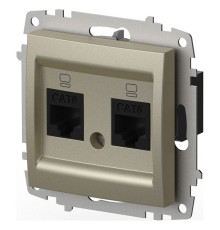 Розетка двойная Ethernet RJ-45 без рамки Elbi Eleсtriс Zena Vega 609-011400-248