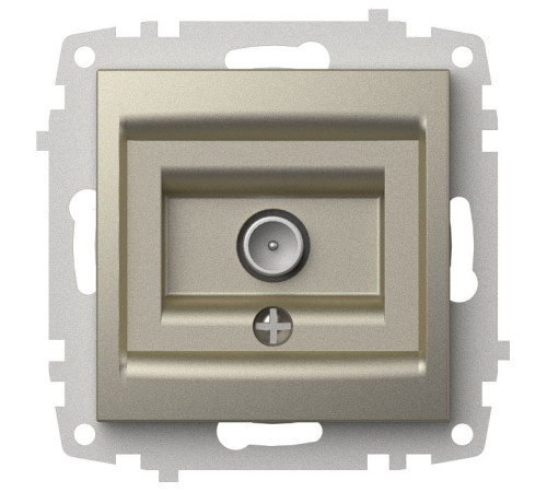 ТВ-розетка проходная без рамки Elbi Eleсtriс Zena Vega 609-011400-272