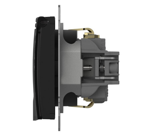 Розетка с заземлением с крышкой, без рамки Elbi Eleсtriс Zena Vega 609-014800-218