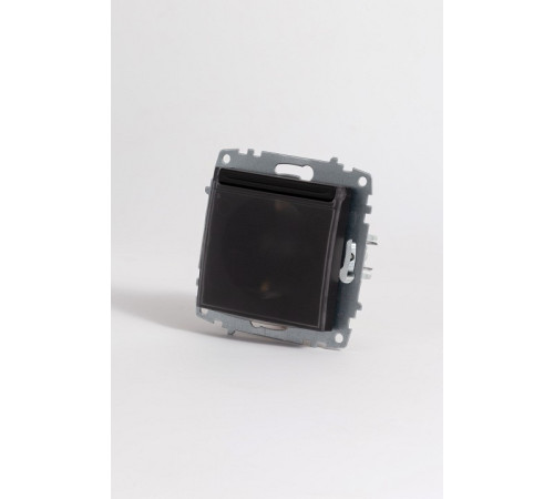 Розетка с заземлением и со шторкой, без рамки с крышкой Elbi Eleсtriс Zena Vega 609-014800-219