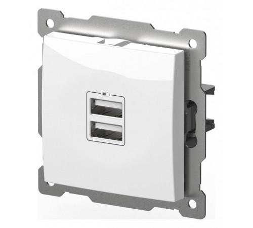 Розетка 2хUSB type A без рамки Elbi Eleсtriс Zena Vega 609-015600-143