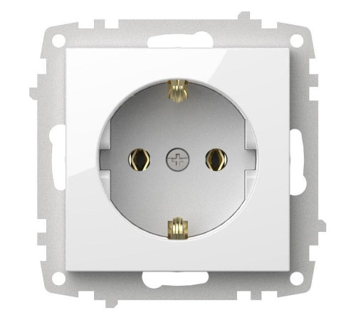 Розетка с заземлением, без рамки Elbi Eleсtriс Zena Vega 609-015600-217