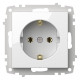 Розетка с заземлением, без рамки Elbi Eleсtriс Zena Vega 609-015600-217