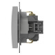 Розетка с заземлением, без рамки Elbi Eleсtriс Zena Vega 609-015600-217