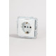 Розетка с заземлением, без рамки Elbi Eleсtriс Zena Vega 609-015600-217