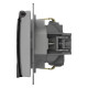 Розетка с заземлением с крышкой, без рамки Elbi Eleсtriс Zena Vega 609-015600-218