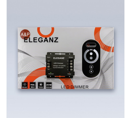 Контроллер-диммер с пультом ДУ Eleganz 1008