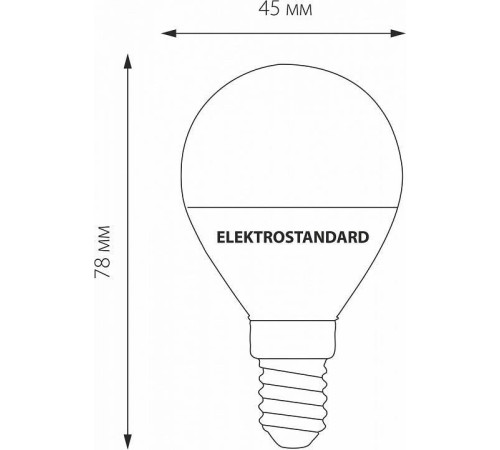 Лампа светодиодная Elektrostandard Mini Classic E14 7Вт 4200K a049000