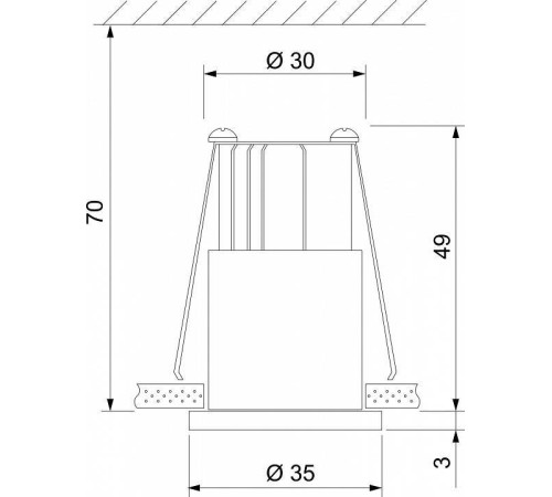 Встраиваемый светильник Elektrostandard 15269/LED 18 Вт 3300 K Черный a056020
