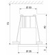 Встраиваемый светильник Elektrostandard 15269/LED 18 Вт 6500 K Черный a056021