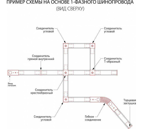 Трек накладной Elektrostandard Track Rail BK Surface a057087
