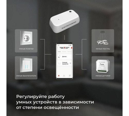Датчик движения и освещенности Elektrostandard a060337