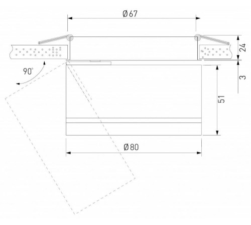 Встраиваемый светильник Elektrostandard Stark a062932