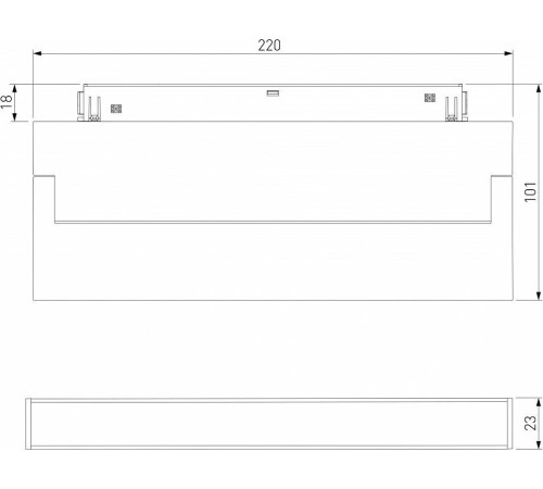 Накладной светильник Elektrostandard Slim Magnetic a063543