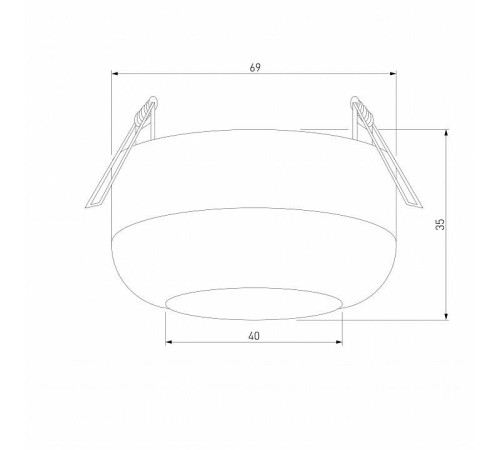 Встраиваемый светильник Elektrostandard Onde a064201