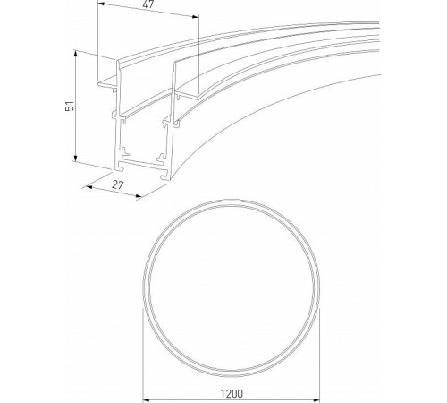 Трек встраиваемый Elektrostandard Slim Magnetic a066496