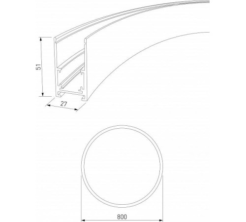 Трек накладной Elektrostandard Slim Magnetic a066497