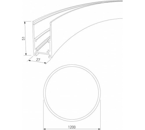 Трек накладной Elektrostandard Slim Magnetic a066498