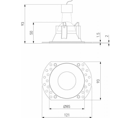 Встраиваемый светильник Elektrostandard Renzo a067527