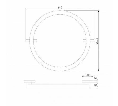 Накладной светильник Elektrostandard Slim Magnetic a068912