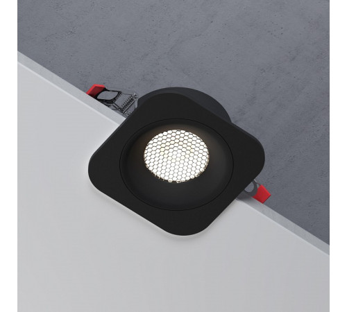 Встраиваемый светильник Elektrostandard Tetro черный 15276/LED