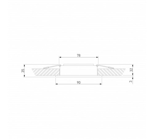 Встраиваемый светильник Elektrostandard Tetro черный 15276/LED