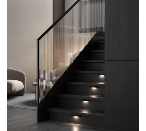 Накладной светильник Elektrostandard Rise 40163/LED 4000К Черный