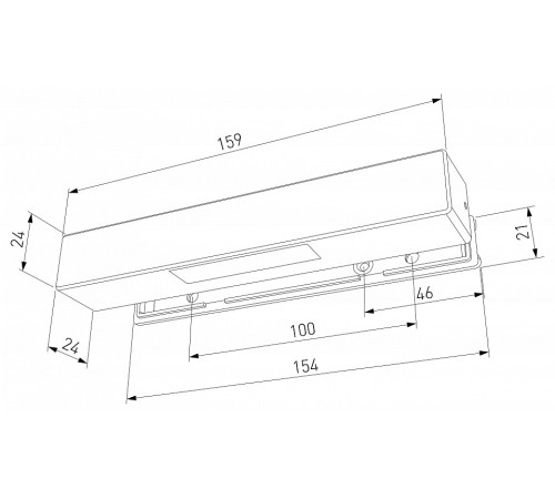 Накладной светильник Elektrostandard Rise 40163/LED 4000К Черный