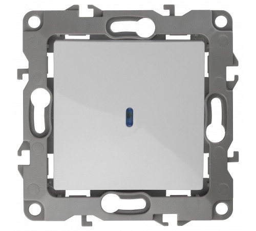 Выключатель одноклавишный с подсветкой без рамки Эра Эра 12 12-1102-01