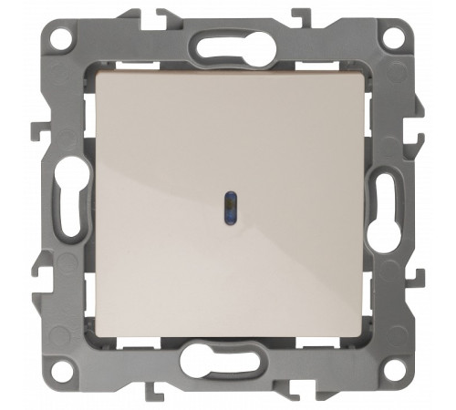 Выключатель одноклавишный с подсветкой без рамки Эра Эра 12 12-1102-02