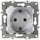 Розетка с заземлением, без рамки Эра Эра 12 12-2101-03
