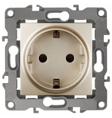 Розетка с заземлением, без рамки Эра Эра 12 12-2101-04