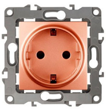 Розетка с заземлением, без рамки Эра Эра 12 12-2101-14