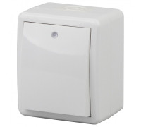 Выключатель одноклавишный с подсветкой Эра Эра Эксперт 11-1402-01