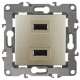 Розетка USB, без рамки Эра Эра 12 12-4110-04