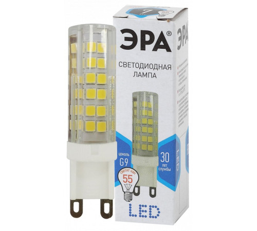 Лампа светодиодная ЭРА Стандарт G9 7 Вт 4000 К LED-JCD-7W-CER-840-G9