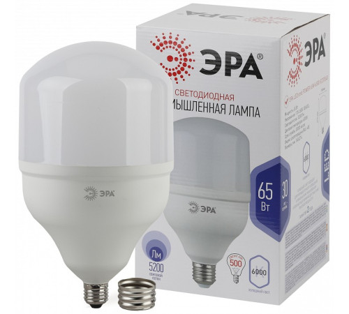 Лампа светодиодная ЭРА Стандарт E27/E40 65 Вт 6500 K LED POWER T140-65W-6500-E27/E40