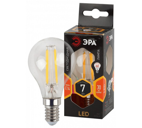 Лампа светодиодная Эра F-LED P45-7W-827-E14