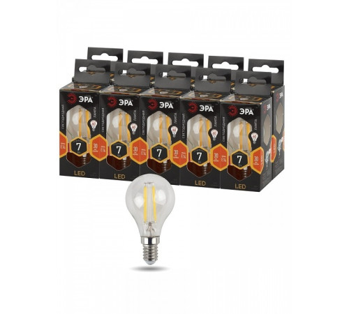 Лампа светодиодная Эра F-LED P45-7W-827-E14