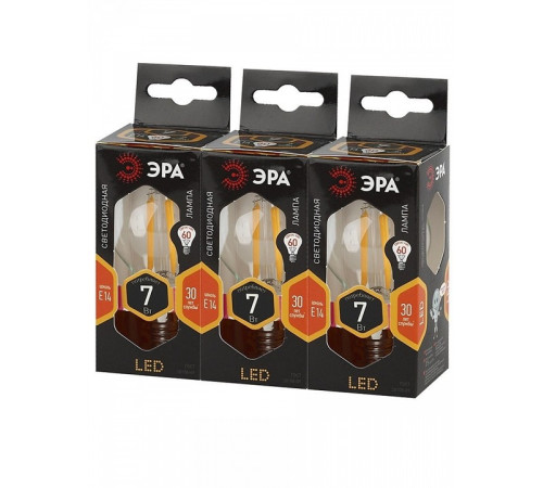 Лампа светодиодная Эра F-LED P45-7W-827-E14