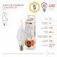 Лампа светодиодная Эра E14 5Вт 2700K LED BXS-5W-827-E14