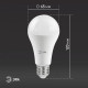 Лампа светодиодная Эра Стандарт LED A65-19W-827-E27