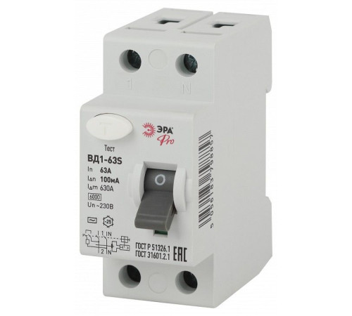 Устройство защитного отключения 2P Эра ВД1-63S NO-902-152