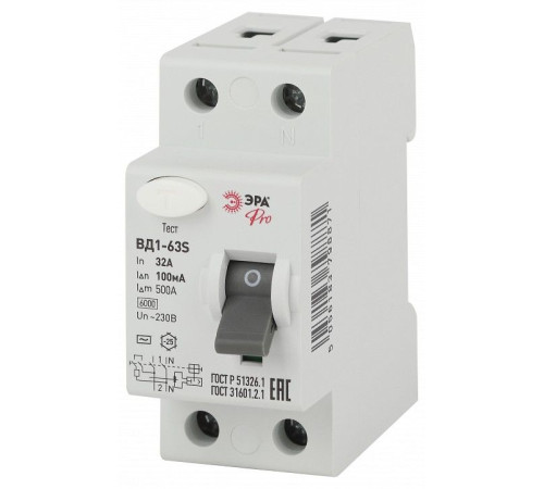 Устройство защитного отключения 2P Эра ВД1-63S NO-902-153